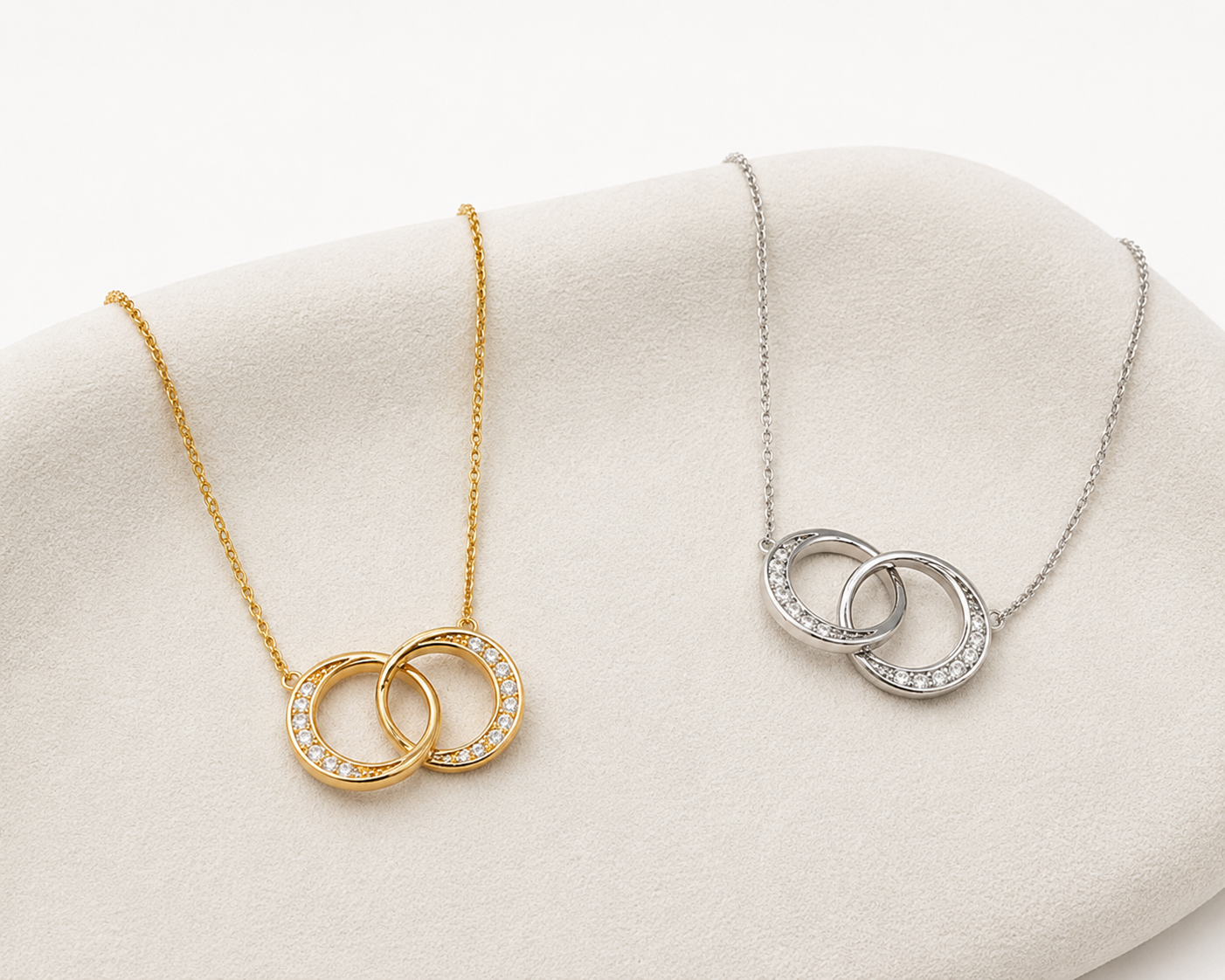 Double Moon Necklace