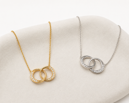Double Moon Necklace