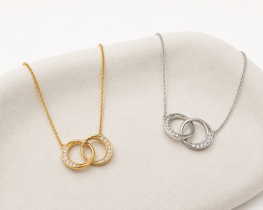 Double Moon Necklace