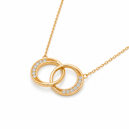 Double Moon Necklace